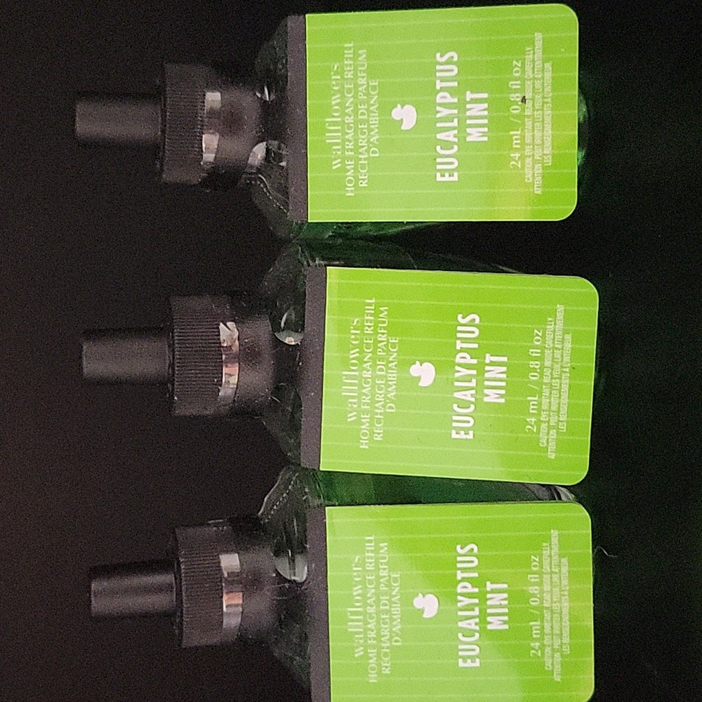 3pc White Barn Works Eucalyptus Mint Wallflower Refills - NEW!!!